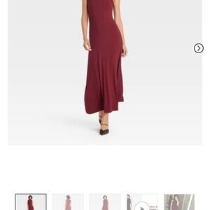 Target Women's Maxi Dress - Burgundy